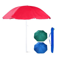 Trade Shop - Ombrellone Spiaggia Mare Da 180 Cm Tinta Unita Regolabile Con Sacca Trasporto 618405 -