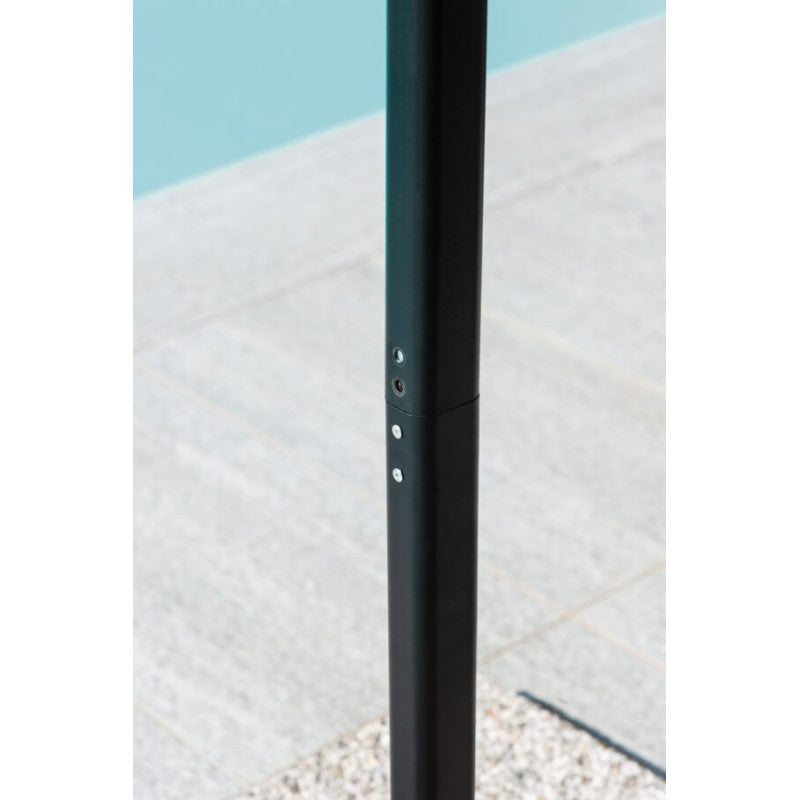 Ombrellone Tondo Ø 2,7 Palo Laterale Antracite Poliestere Ecru' Moia