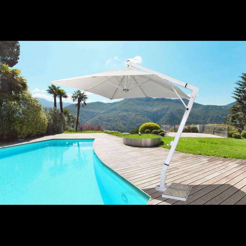 OMBRELLONE VENERE BIANCO DE LUXE P/ L 3 X 4