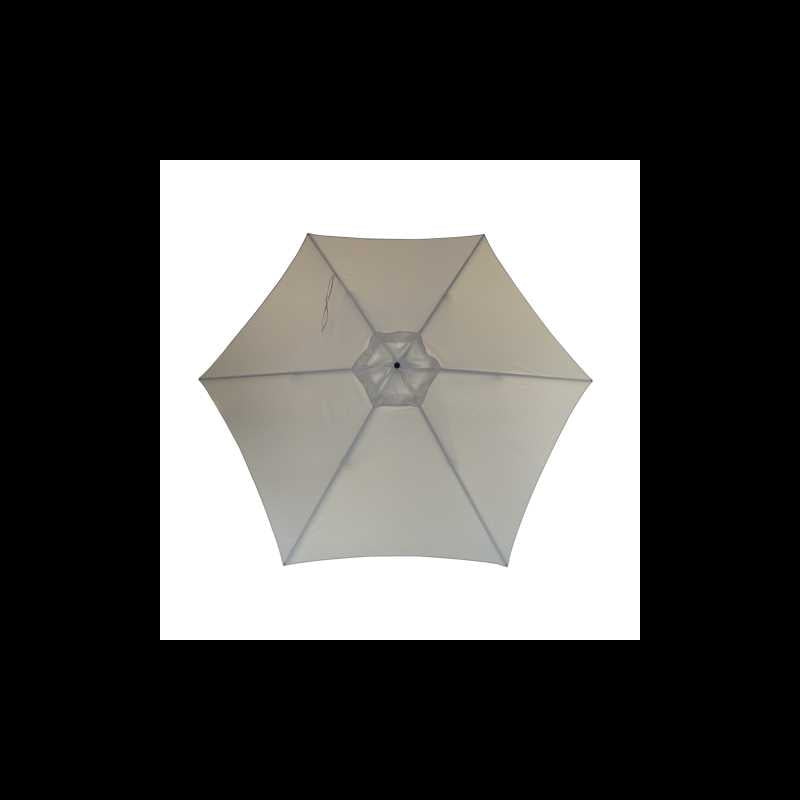 Ombrellone William alluminio palo centrale antracite ø2.7m con cover