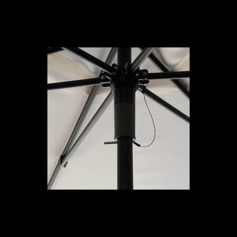 Ombrellone William alluminio palo centrale antracite ø2.7m con cover
