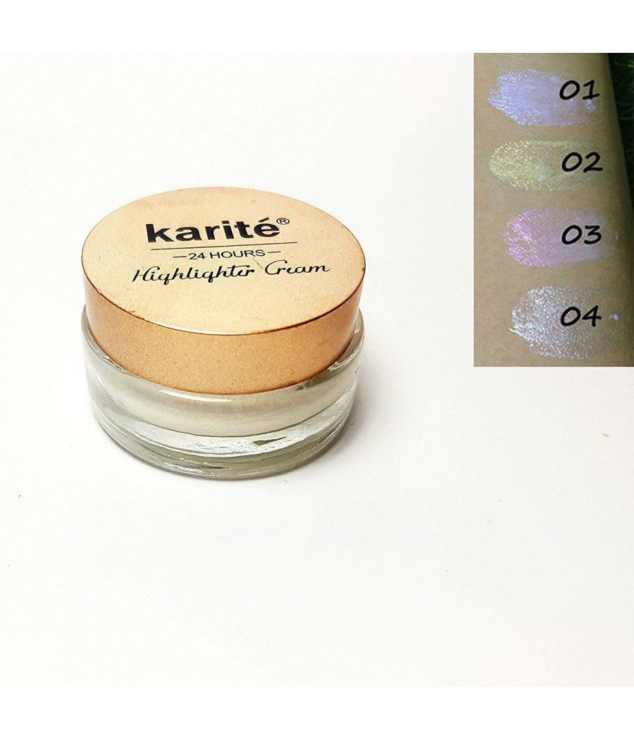 Ombretto In Crema Argento 04 Highlighter Cream Stay 24 Ore Glitter Make Up         