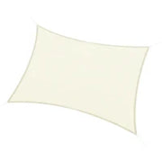 Vela Ombreggiante Rettangolare, Impermeabile e Anti-Raggi UV in HDPE, 3x4m, Crema