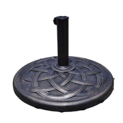 Base rotonda per ombrellone da giardino 545 x 35 cm stabile e facile da pulire in resina color bronzo 20_0010643