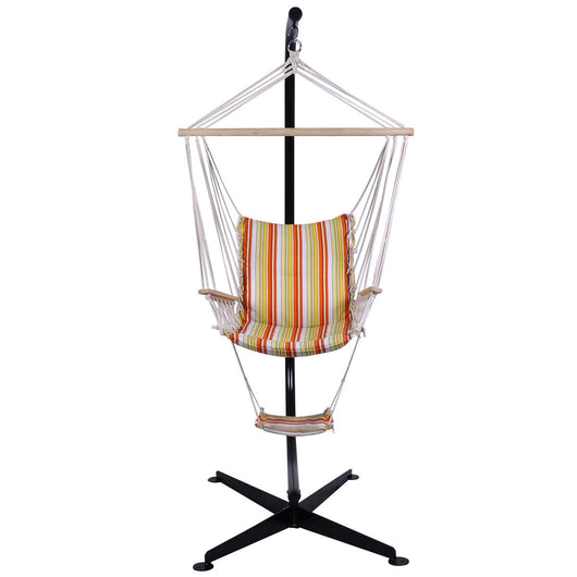 Supporto per amaca a sedia Telaio in acciaio per amaca a forma C carico 150kg-Amache e supporto