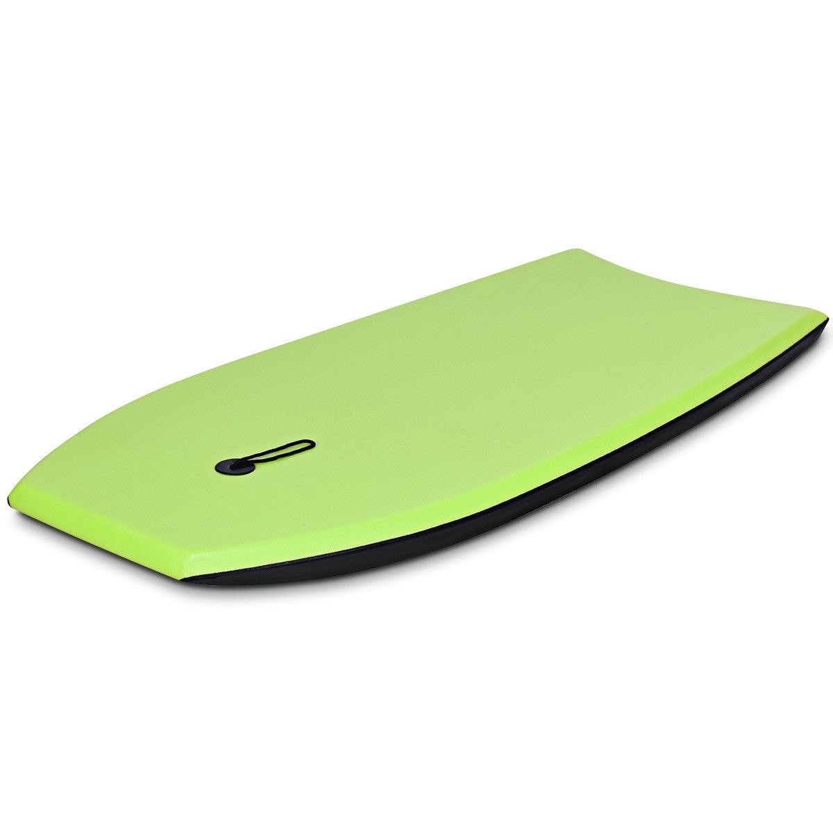 Bodyboard da 41 pollici con cinghia da 90 cm Tavola da surf con fantastico motivo a teschio in colore verde per adulto 20_0000293