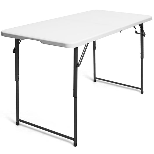 Tavolo pieghevole multiuso con 3 altezze regolabili, Tavolo multiuso design con chiusura-Tavoli e sedie da campeggio