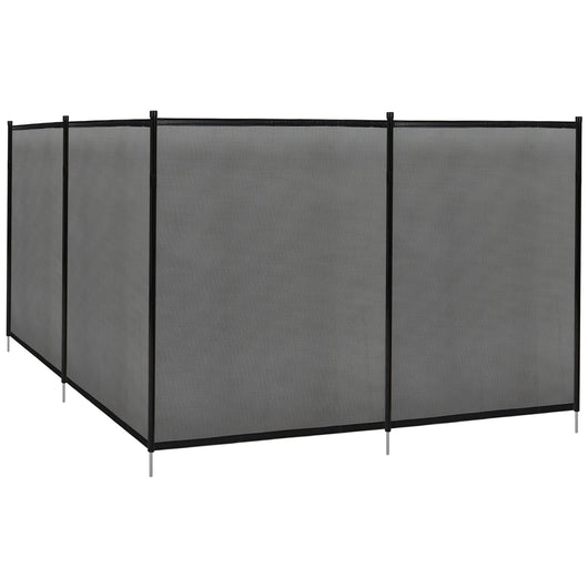 Recinzione di protezione per piscina in alluminio e tessuto Barriera protettiva cancelletto di sicurezza per piscine 366x122cm-Nuotare
