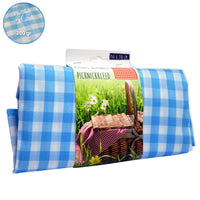 Tovaglia da picnic super tessuto polipropiene 500 gr quadro azzurro