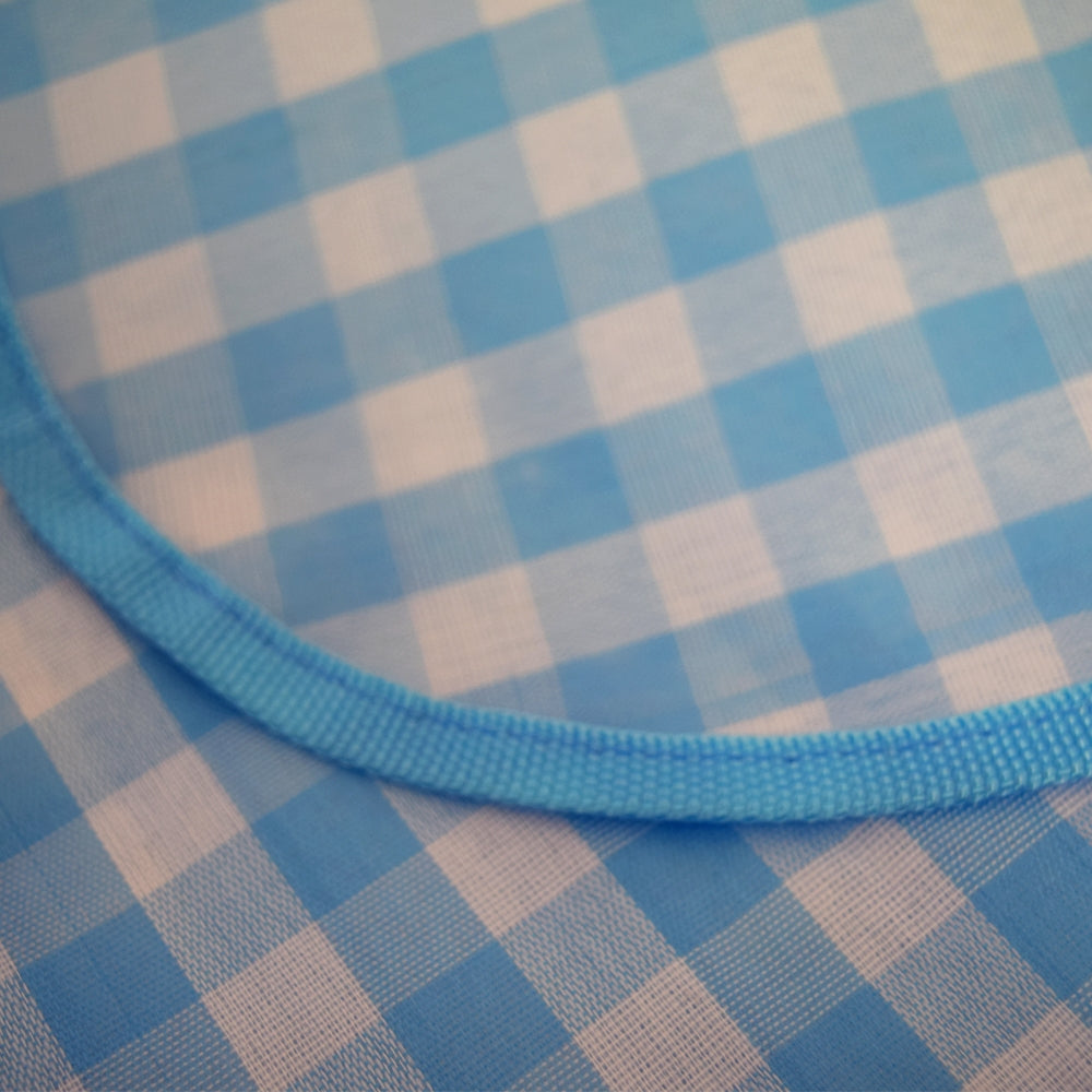 Tovaglia da picnic super tessuto polipropiene 500 gr quadro azzurro