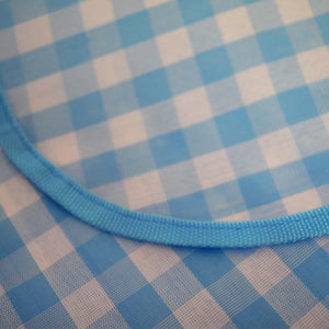 Tovaglia da picnic super tessuto polipropiene 500 gr quadro azzurro