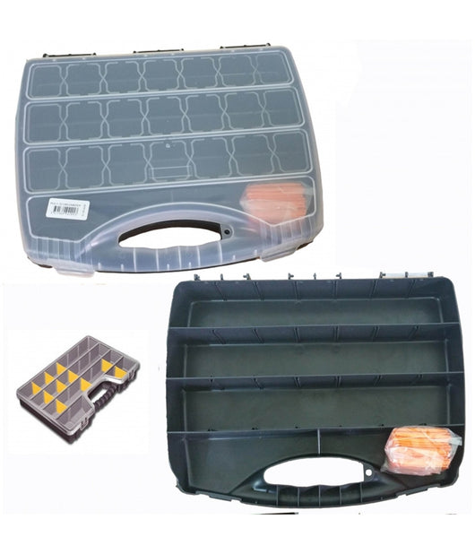 Organizer 48cm Cassetta Attrezzi Porta Minuteria Minuterie 26 Vaschette         