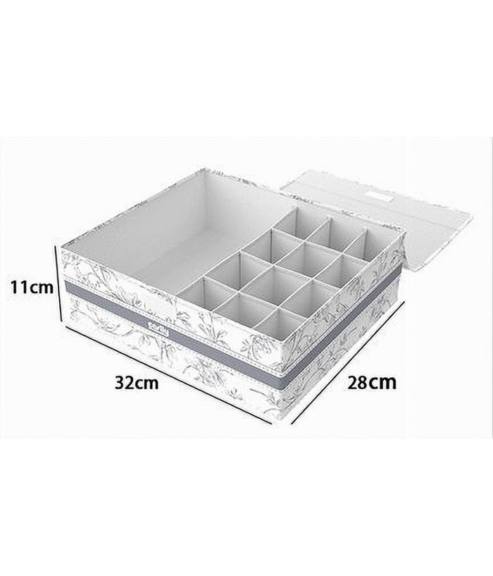 Organizer Armadio 12+1 Scomparti Scatola Salvaspazio 32x28x11 Cm Fantasia 87324         