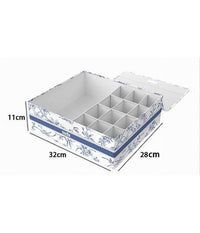 Organizer Armadio 12+1 Scomparti Scatola Salvaspazio 32x28x11 Cm Fantasia 87324         