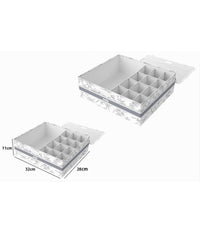 Organizer Armadio 12+1 Scomparti Scatola Salvaspazio 32x28x11 Cm Fantasia 87324         