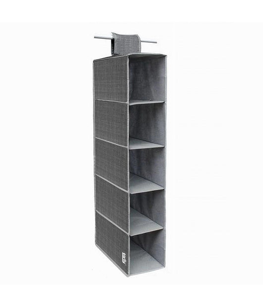 Organizer Armadio Portatutto Appendibile Scarpe Borse 5 Ripiani 15x30x70cm 69704         