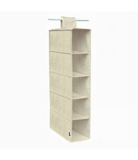Organizer Armadio Portatutto Appendibile Scarpe Borse 5 Ripiani 15x30x70cm 69704         
