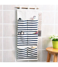Organizer Borsa Portaoggetti Da Parete 6 Tasche Da Appendere Vari Colori 25x55cm         