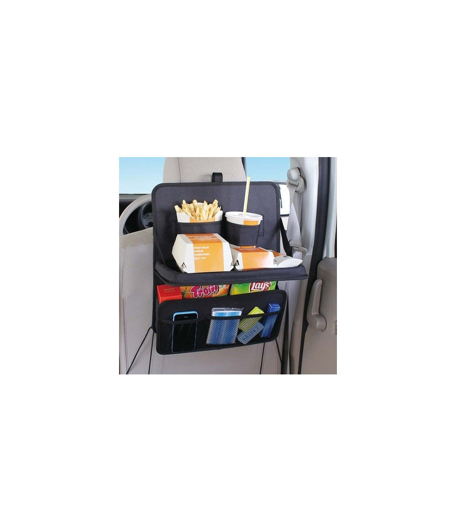 Organizer Borsa Salvaspazio Per Sedile Posteriore Auto Con Mensola Porta Oggetti         