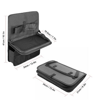 Organizer Borsa Salvaspazio Per Sedile Posteriore Auto Con Mensola Porta Oggetti         