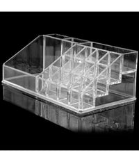 Organizer Cosmetici Make Up Accessori Espositore 16 Scomparti 17 X 9cm Acrilico         