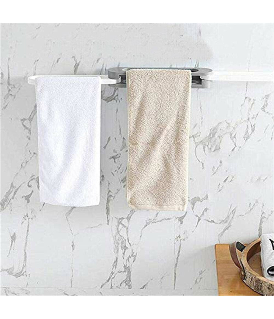 Organizer Da Parete 3 Posti Per Pantofole E Asciugamani Salvaspazio 2 Pezzi         