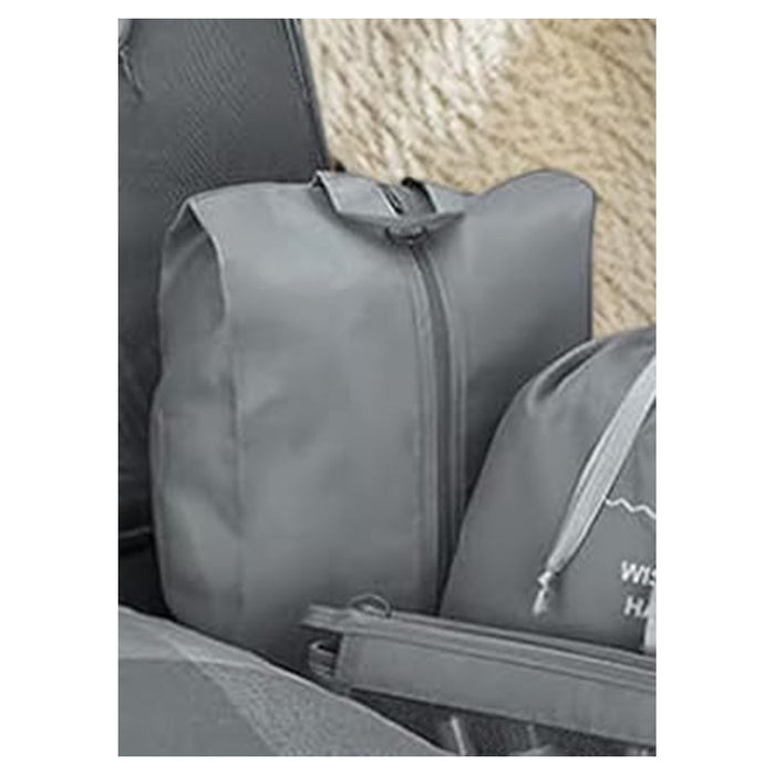 Trade Shop - Organizer Da Viaggio Organizza Valigia Bagagli Borsa Per Scarpe 36x21cm Grigia 87716         