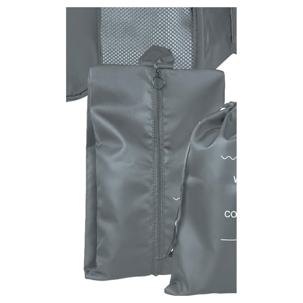 Trade Shop - Organizer Da Viaggio Organizza Valigia Bagagli Borsa Per Scarpe 36x21cm Grigia 87716         