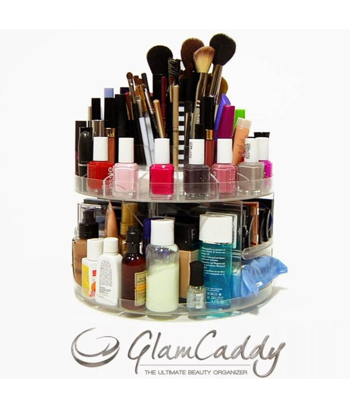 Organizer Espositore Cosmetici Make Up Trucco Girevole Rotante 360° Glam Caddy         