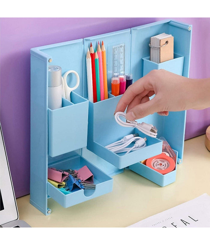 Organizer In Plastica Per Trucchi Da Scrivania 24.5 X 28 Cm Pochetta Per Trucchi         