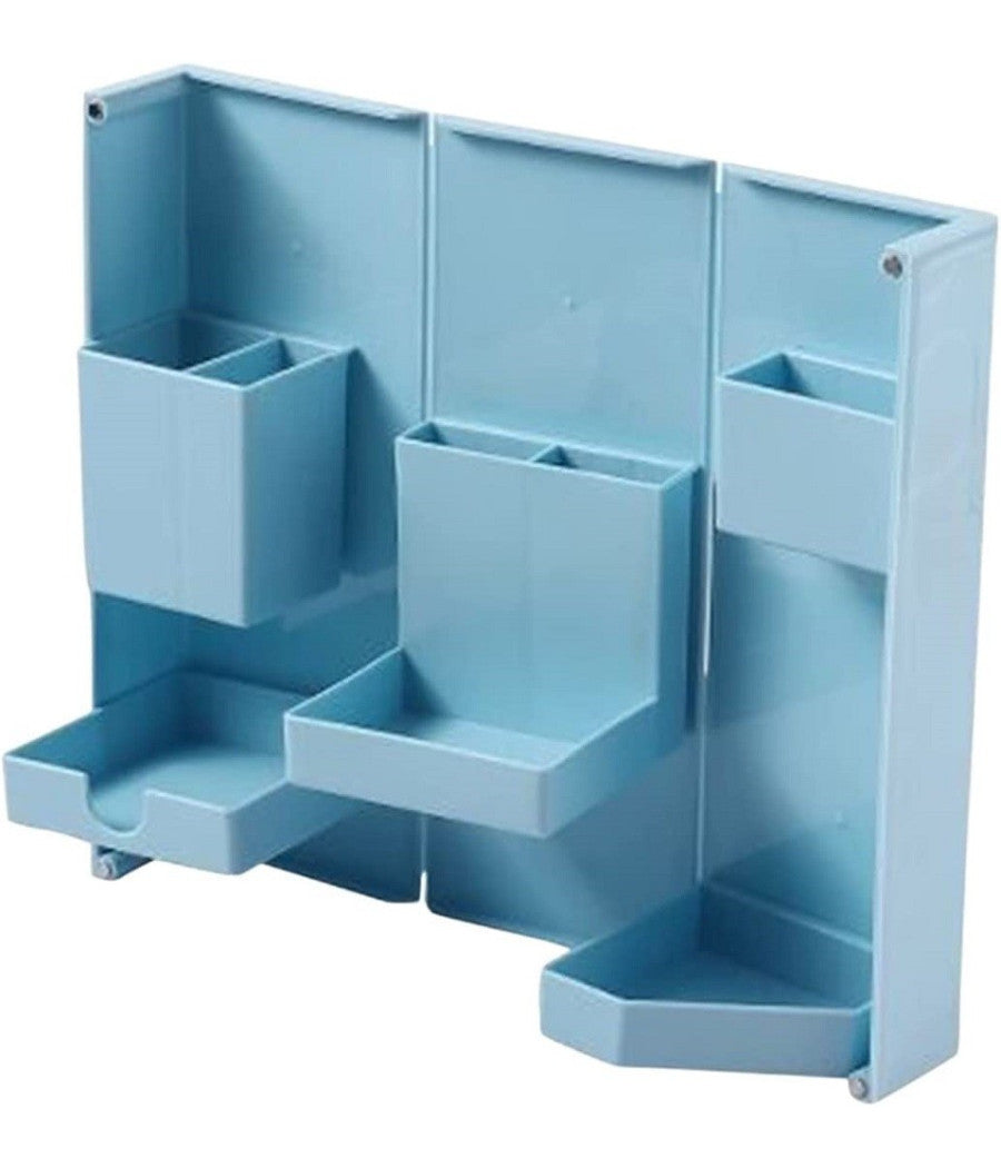 Organizer In Plastica Per Trucchi Da Scrivania 24.5 X 28 Cm Pochetta Per Trucchi         