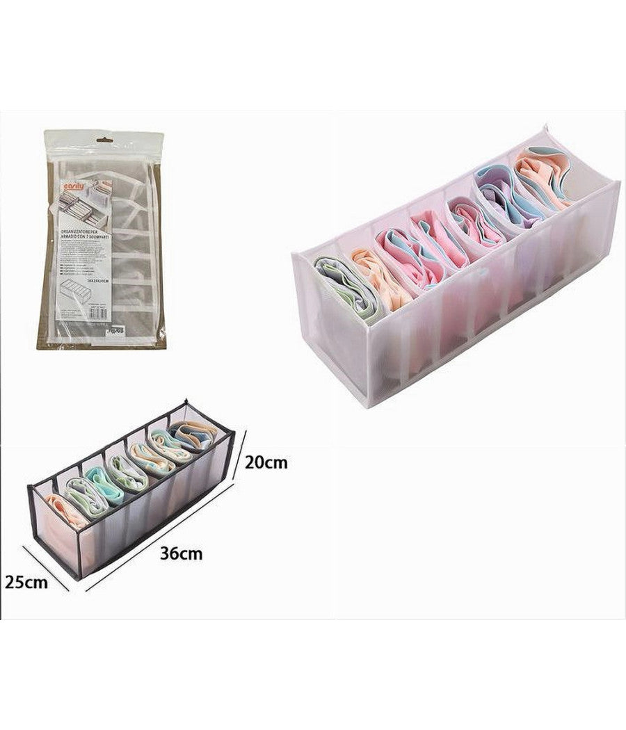 Organizer Organizzatore Per Armadio Cassetti Mobile Pieghevole 7 Scomparti 87407         
