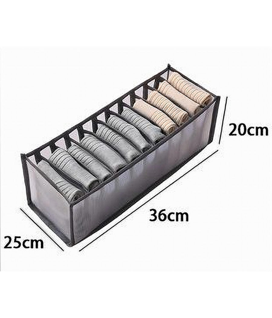 Organizer Organizzatore Per Armadio Cassetti Pieghevole Con 9 Scomparti 87408         