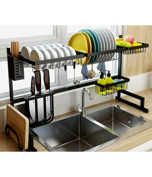 Organizer Organizzatore Per Cucina Scolapiatti Scaffale Da Appoggio Ripiani 62cm         