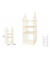 Organizer Per Armadi 4 Ripiani Con Ganci Grucce Salvaspazio 80 X 29 X 29cm 70945         