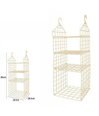 Organizer Per Armadi 4 Ripiani Con Ganci Grucce Salvaspazio 80 X 29 X 29cm 70945         