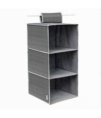 Organizer Per Armadio In Tessuto Con 3 Ripiani Scomparti Salvaspazio 69701         