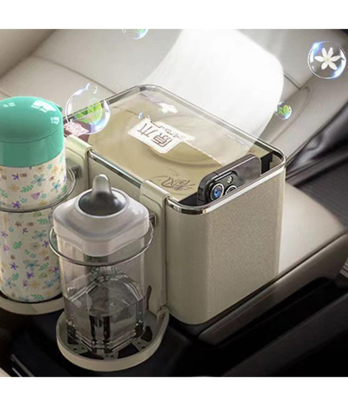 Organizer Per Bracciolo Universale Portaoggetti Per Auto Con Porta Bicchieri         