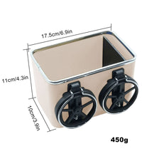 Organizer Per Bracciolo Universale Portaoggetti Per Auto Con Porta Bicchieri         