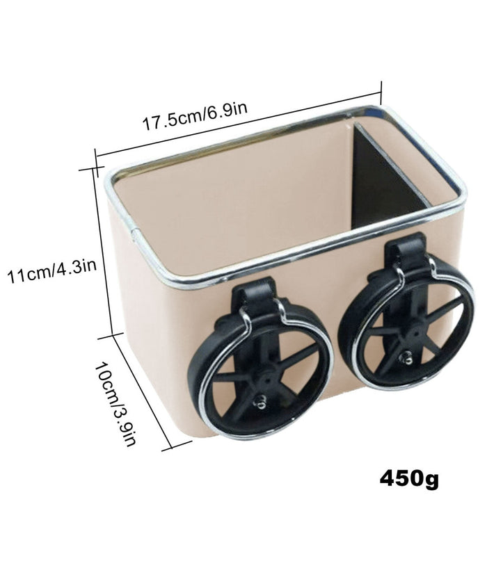 Organizer Per Bracciolo Universale Portaoggetti Per Auto Con Porta Bicchieri         