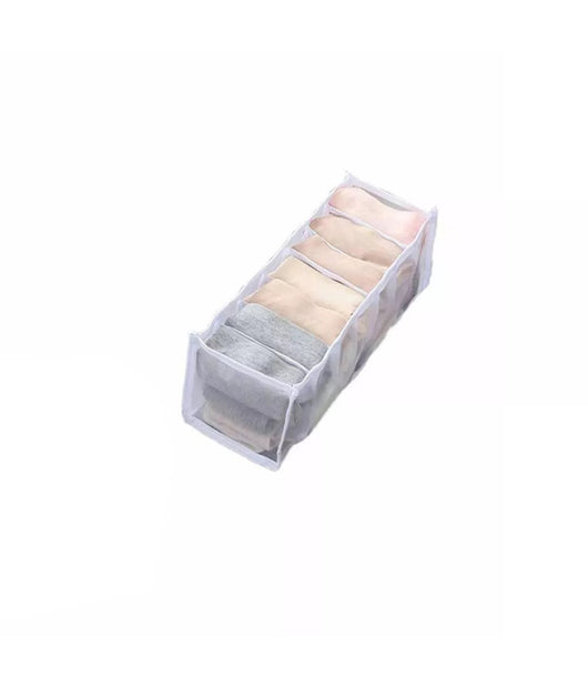 Organizer Per Cassetti 7 Scomparti Tessuto Biancheria Intima Salvaspazio 59978         