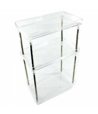 Organizer Per Cosmetici Make Up Profumo Trucchi Bagno Multiuso 3 Ripiani         