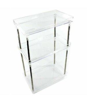 Organizer Per Cosmetici Make Up Profumo Trucchi Bagno Multiuso 3 Ripiani         
