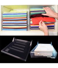 Organizer Per Magliette Salvaspazio T-shirt Pieghevole Cabina Armadio Cassetto         