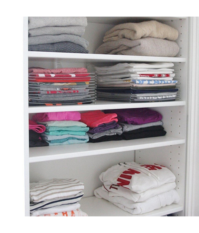 Organizer Per Magliette Salvaspazio T-shirt Pieghevole Cabina Armadio Cassetto         