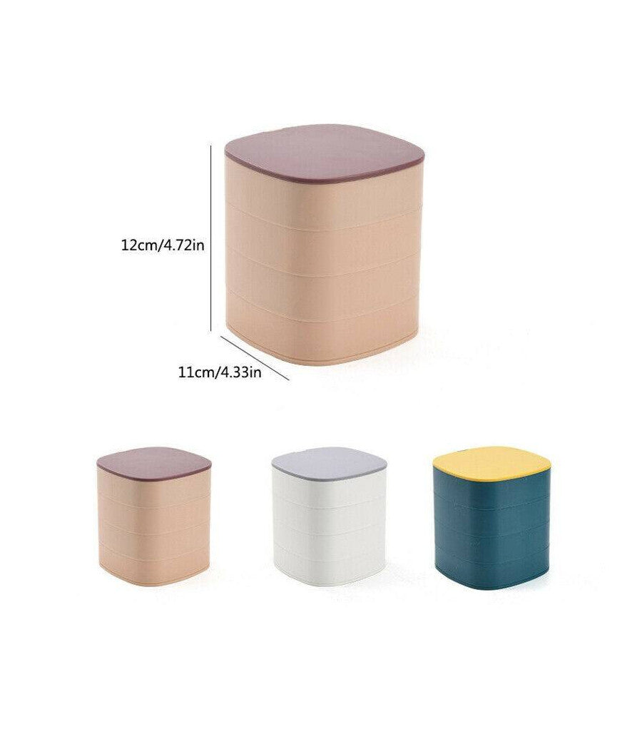 Organizer Per Trucco Cosmetici Accessori Casa Con 4 Cassetti Espositore Specchio         