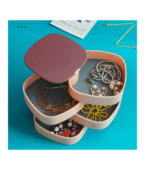 Organizer Per Trucco Cosmetici Accessori Casa Con 4 Cassetti Espositore Specchio         