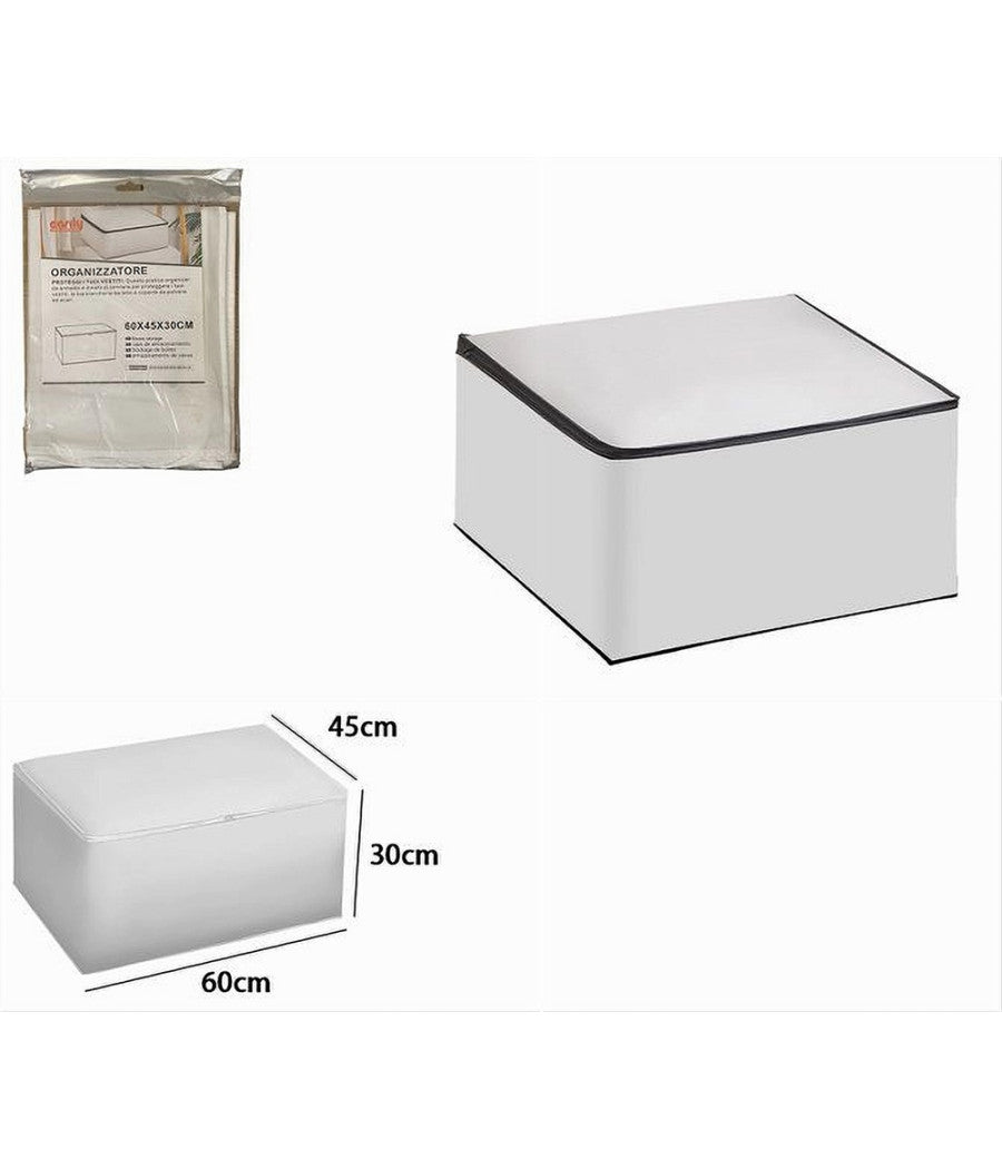 Organizer Per Vestiti Scatole Pieghevoli Salvaspazi Contenitore 60x45x30cm 87420         