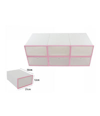 Organizer Portascarpe A Cubi 6 Scomparti 6 Paia Box Contenitore Scarpiera 70519         