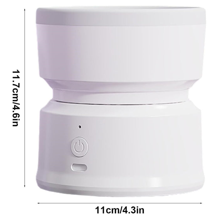 Trade Shop - Organizer Portatile Automatico Strumento Per La Pulizia Profonda Pennelli Trucco         